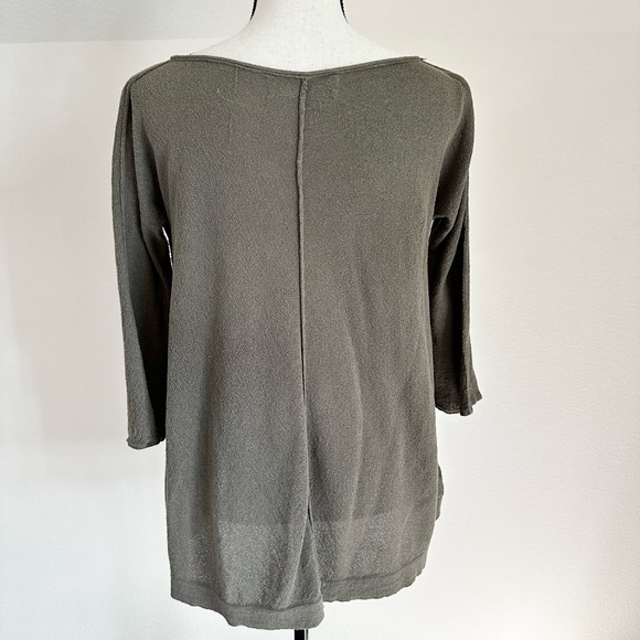 Sparrow Anthropology Green Flare Sweater Small S Piping Detail - Picture 3 of 11